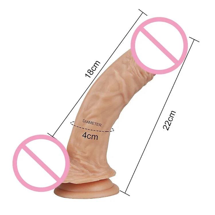 Natural Silicone Waterproof Manual Control Adult Female Masturbation Dildos for Women