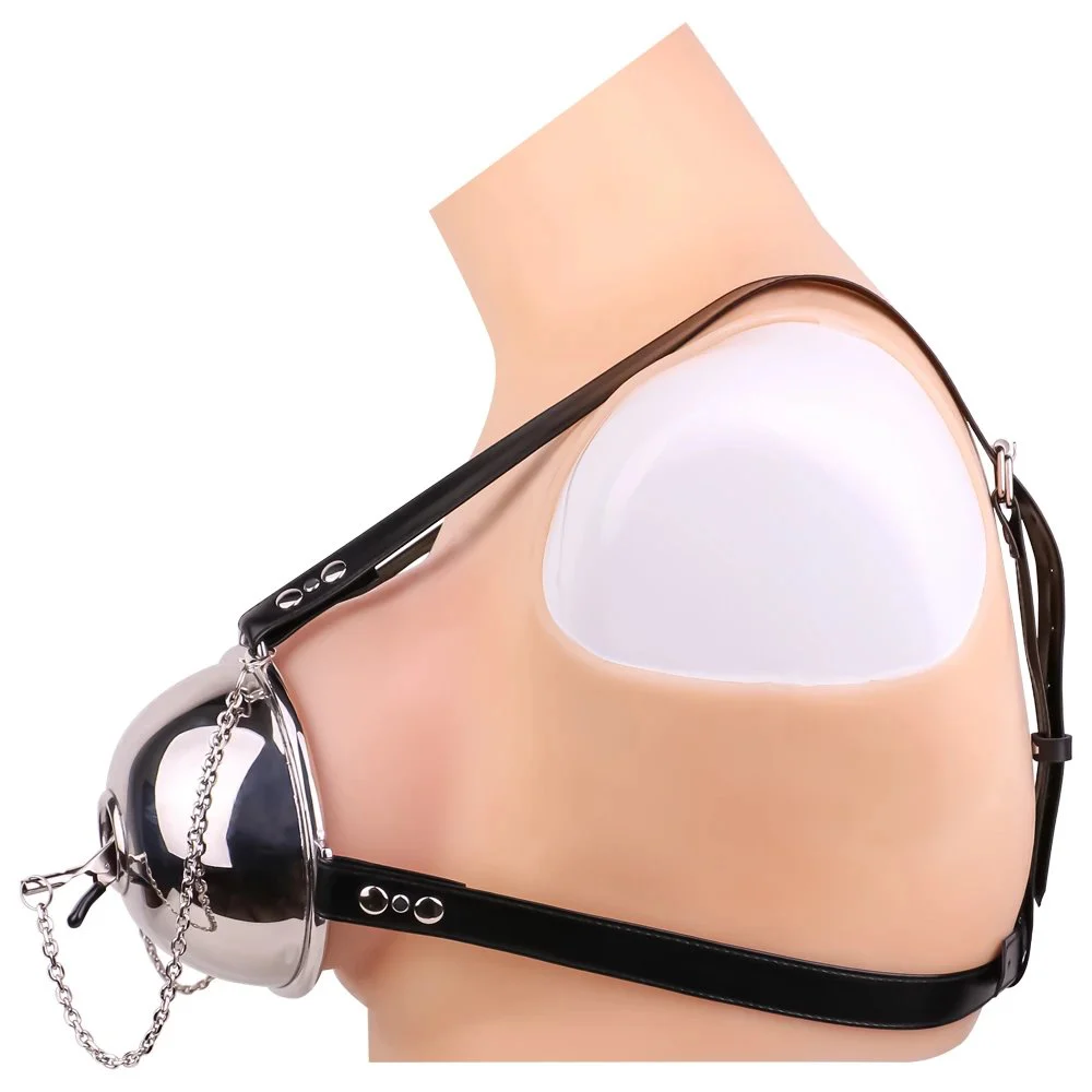 Stainless Steel Bra Breast Bondage Chastity Belt Strapon Underwear Fetish Chastity Cosplay Adult Games Sex Toys for Woman