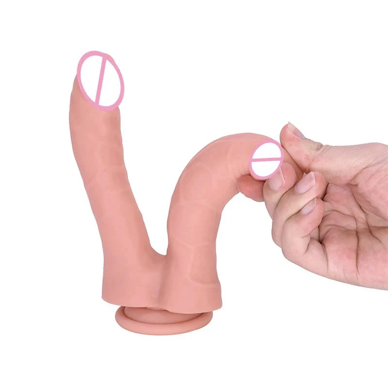 Silicone Big Huge Penis Stimulation Anal Vaginal Women Lesbian Sex Toys Double Penetration Dildo With Suction Cup