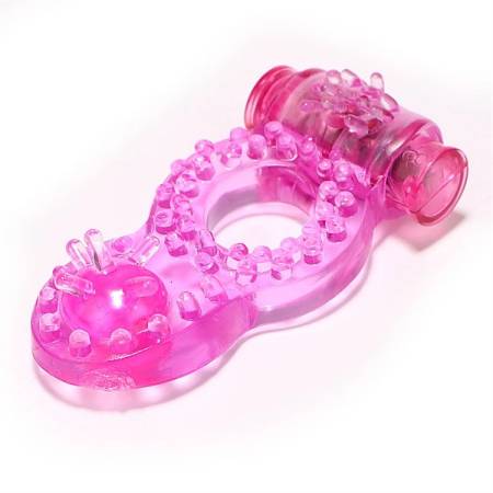 Sex Toys for Men Battery Powered Rubber Penis Ring Butterfly Vibrating Cock Ring