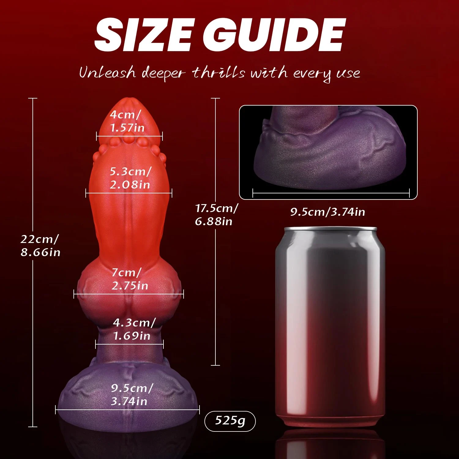 Short Thick Knot Liquid Silicone Waterproof Dildo with Suction Cup Fat Knotted Girth Large Adult Sex Toys for Women