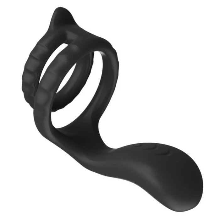 Silicone Male Cock Ring with Prostate Massage Anal Plug Sex Product for Delay Ejaculation
