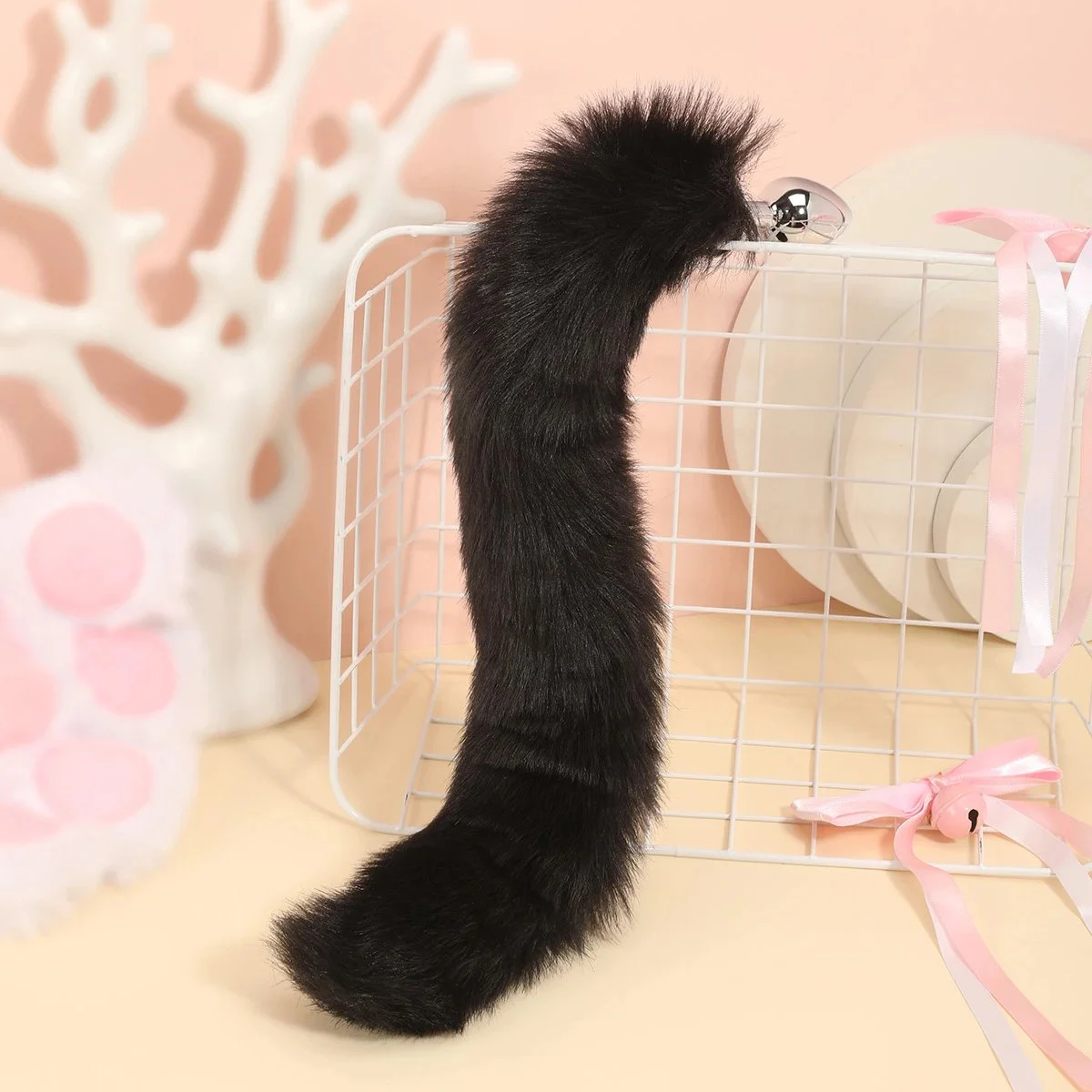 Sex Toy Anal Plug Multi-Color Artificial Fur Fox Tail Anal Plug Adult Sexual Prop Flirting Training Tail