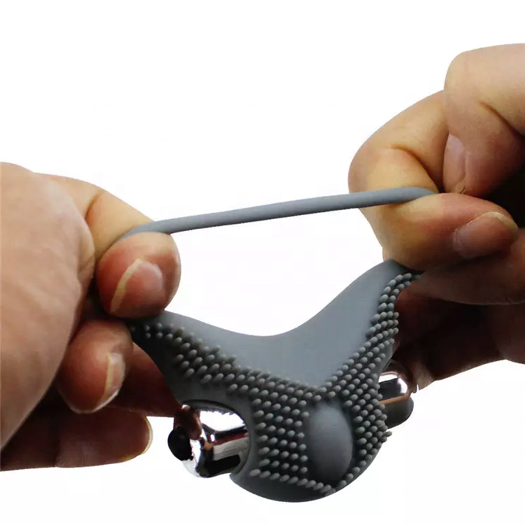 Sex Toys for Men Delay Ejaculation Battery Penis Ring Silicone Vibrating Cock Ring