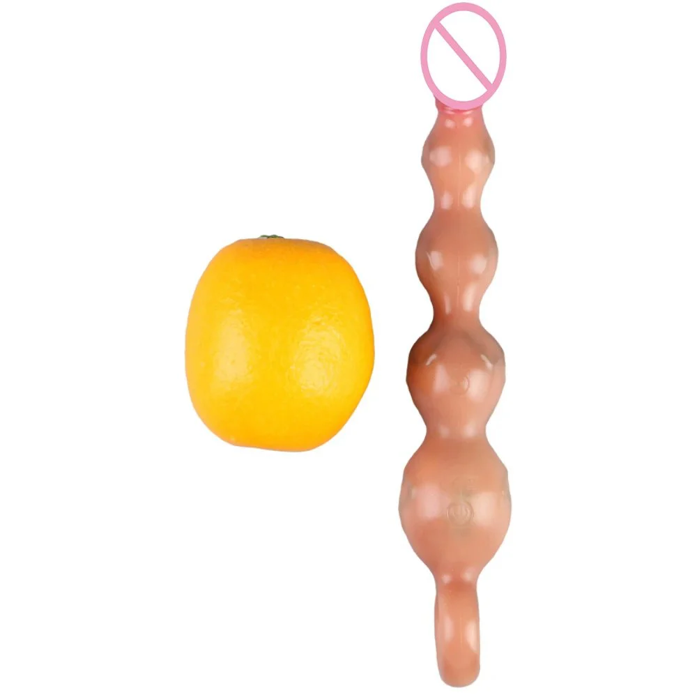 Skin-friendly Anal Beads Butt Plug Adult Sex Toy, Silicone Sex Toys Clitoris G Spot Anal Stimulator Prostate Massager for Couple