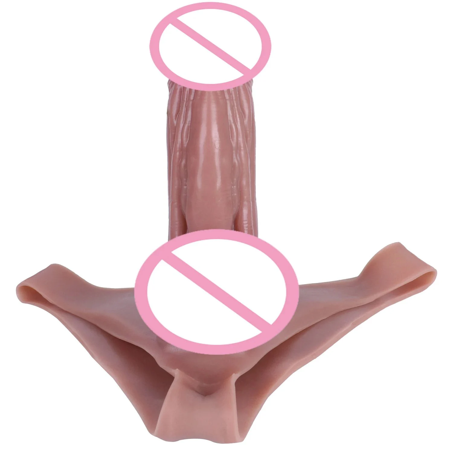 Thick Strong Penis Realistic Dildo Extension Penis Sex Toys Werable Hollow Dildo Strap on Dildo for Men Women