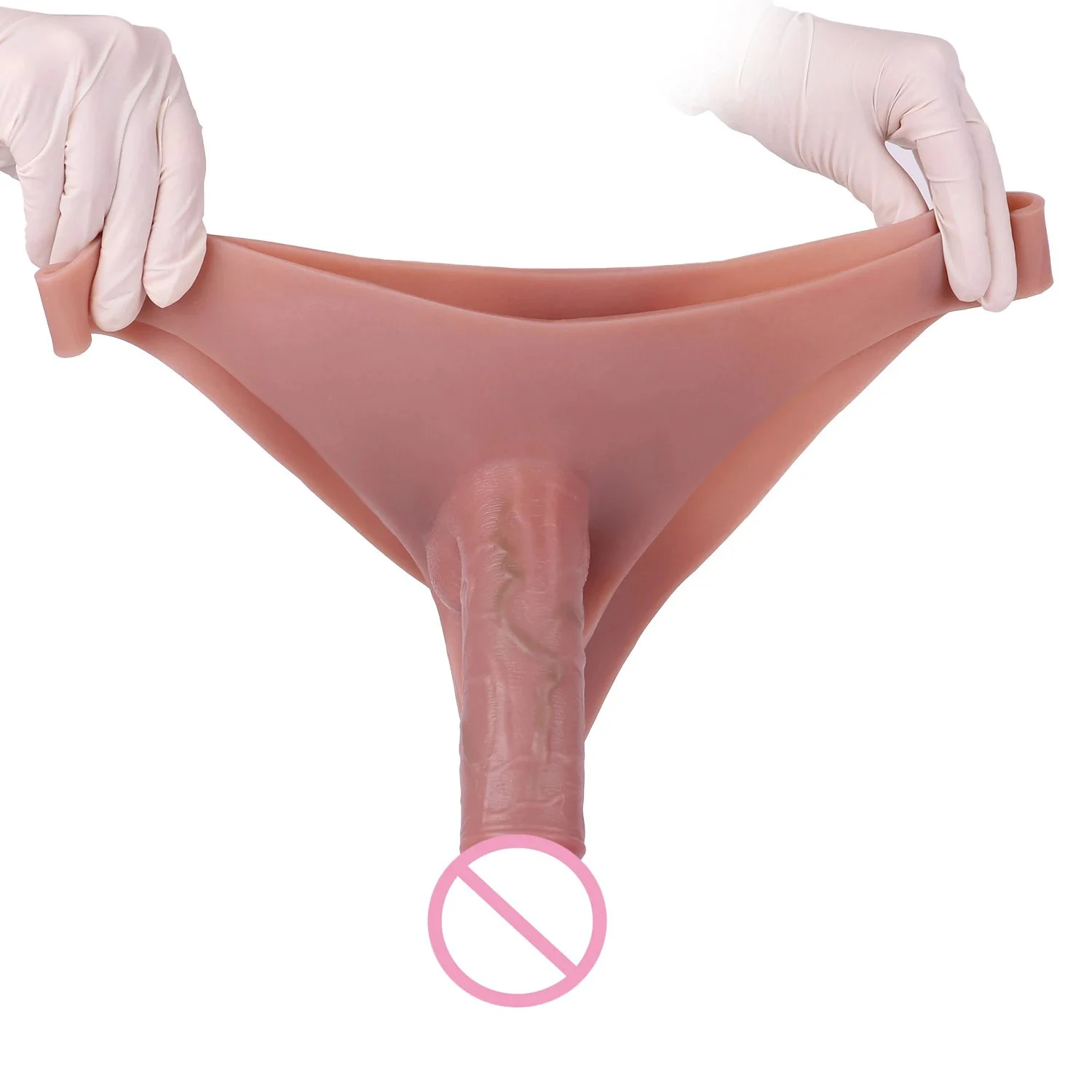 Strap on Dildo Pants Male Penis Enlarger Extender Soft Dildo Sleeves for Men Realistic Dildo Pants Penis Enlargement Sex Toys