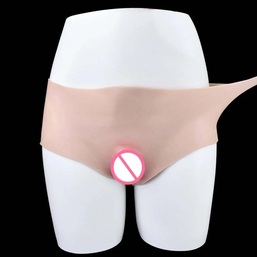 Underwear Gaff Briefs Vagina Silicone Pants Crossdresser Suit Transgender Sissy Panties