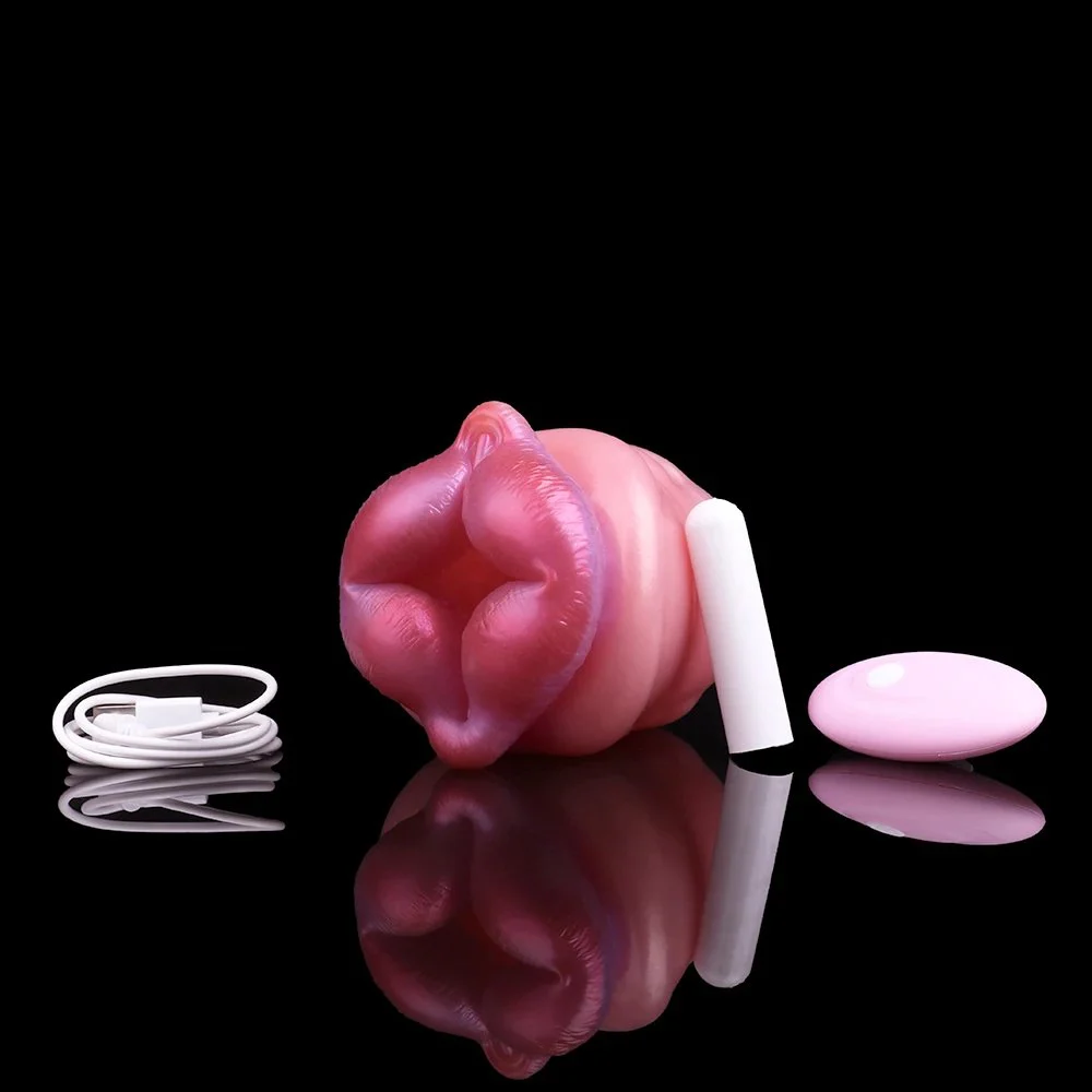 Vibrating Penis Trainer Glans Vibrators Massage Fantasy Alien Pussy Soft Silicone Male Masturbation Sex Toys for Men