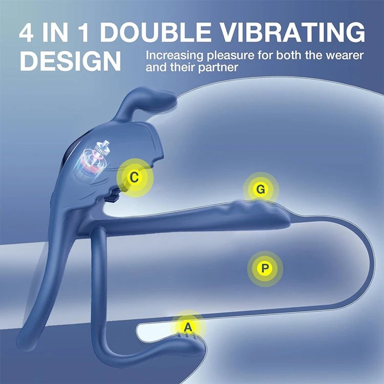 Wireless Remote Control Cock Ring Anal Plug for Men Penis Massager Masturbation