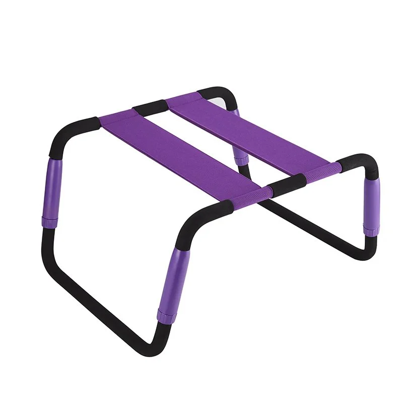 Stainless Steel Sex Furniture Chair Adjustable Height Auxiliary Sex Position Elastic Tool Bedroom Sex Loving Chair for Copules
