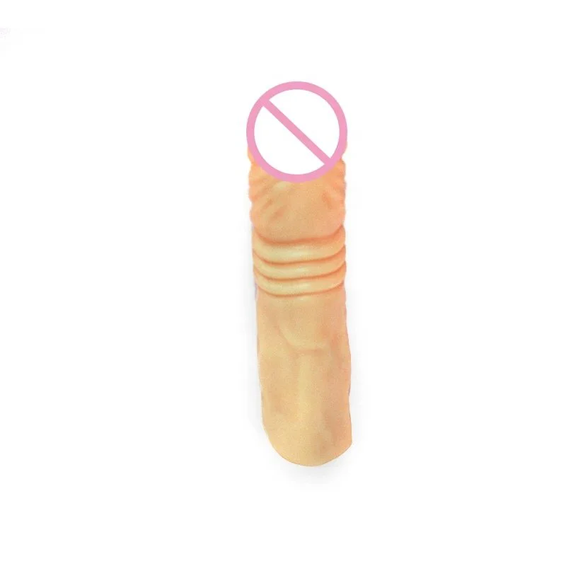 Male Penis Sleeve Clitoris Stimulation Condoms Penis Enlargement Massage Cover
