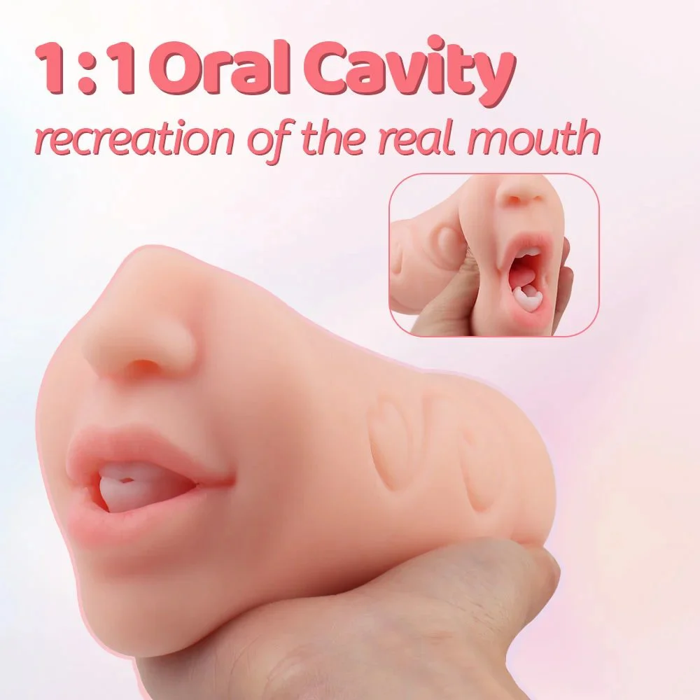 Ultra-Realistic TPE Male Masturbator Oral Sex-Style Sex Toy Cup for Male Masturbation