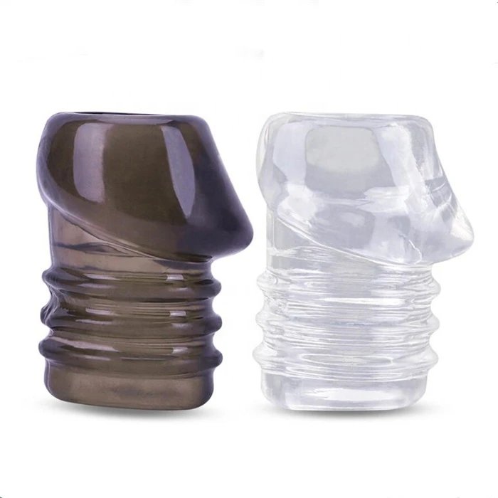Soft Adult Male Sex Toys Penis Extender and Condom Sleeve Comfortable Penis Rings for Men