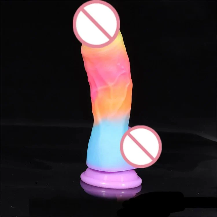 Silicone Suction Cup Super Soft Realistic Color Sex Toy Dildo
