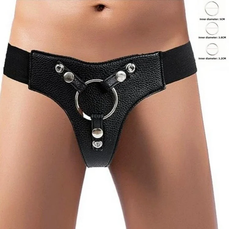 Strap on Pants for Lesbian Dildo Wearable Leather Pants Sex Toys for Gay