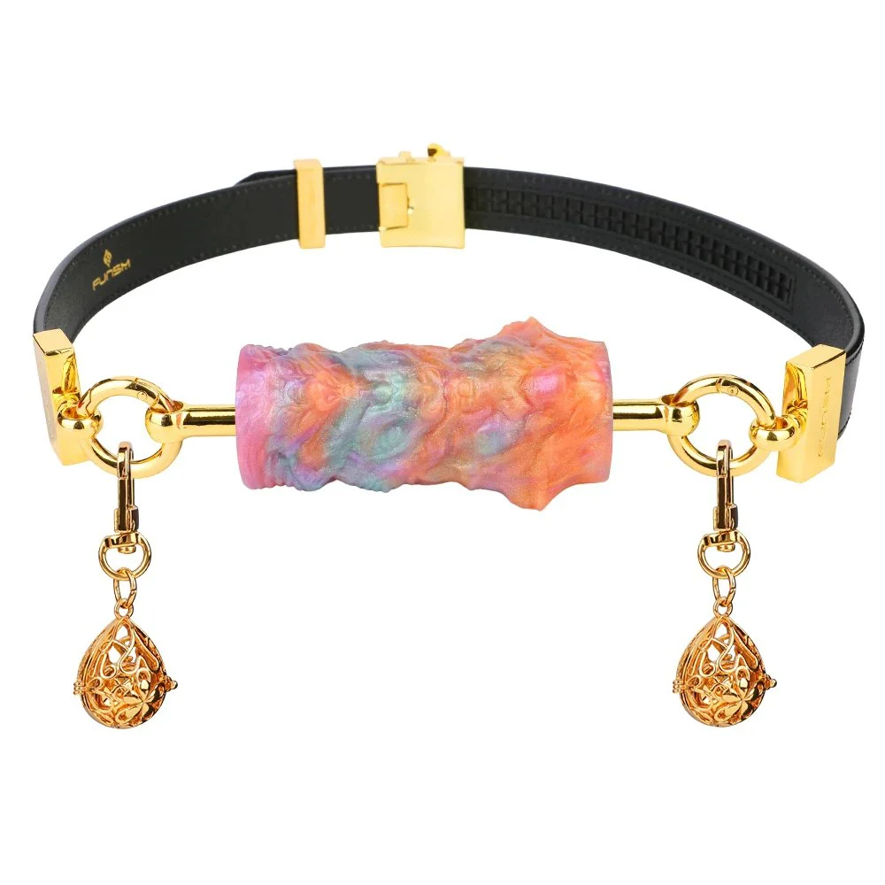 The Neon Belt Gag Is Suitable for Adult Couples to Increase the Fun of Props Bdsm Game with a Strong Sense of Restraint Gag
