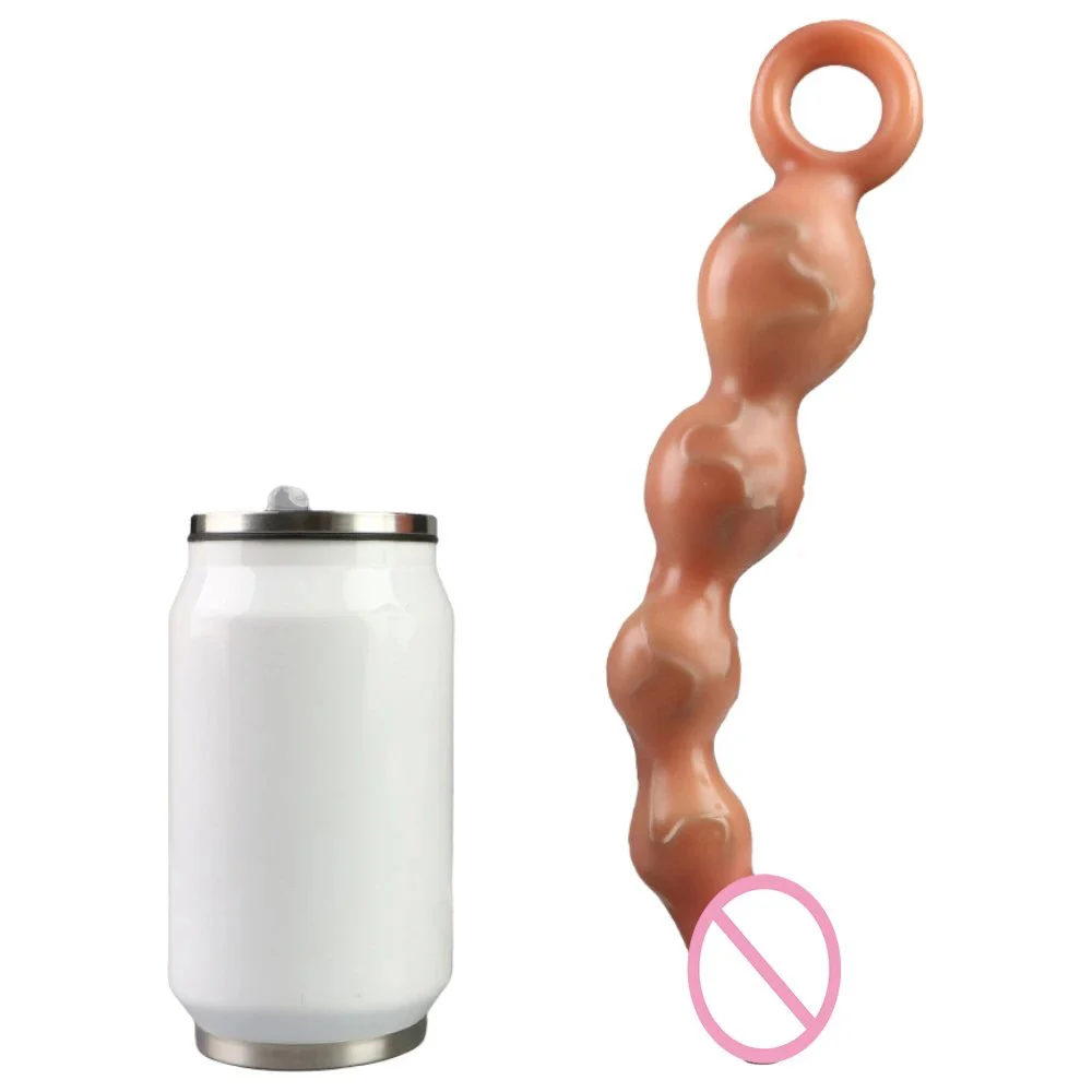 Skin-friendly Anal Beads Butt Plug Adult Sex Toy, Silicone Sex Toys Clitoris G Spot Anal Stimulator Prostate Massager for Couple