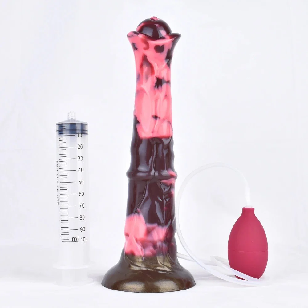 Squirting Horse Dildo Huge Realistic Horse Ejaculation Dildo Faak with Suction Cup Large Size Animal Women Vagina Anal Plug
