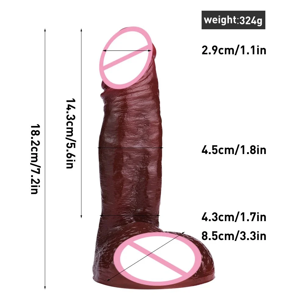 Softness and Hardness Spray Painting Congo Black Color Realistic Dildo Silicone Artificial Dildo