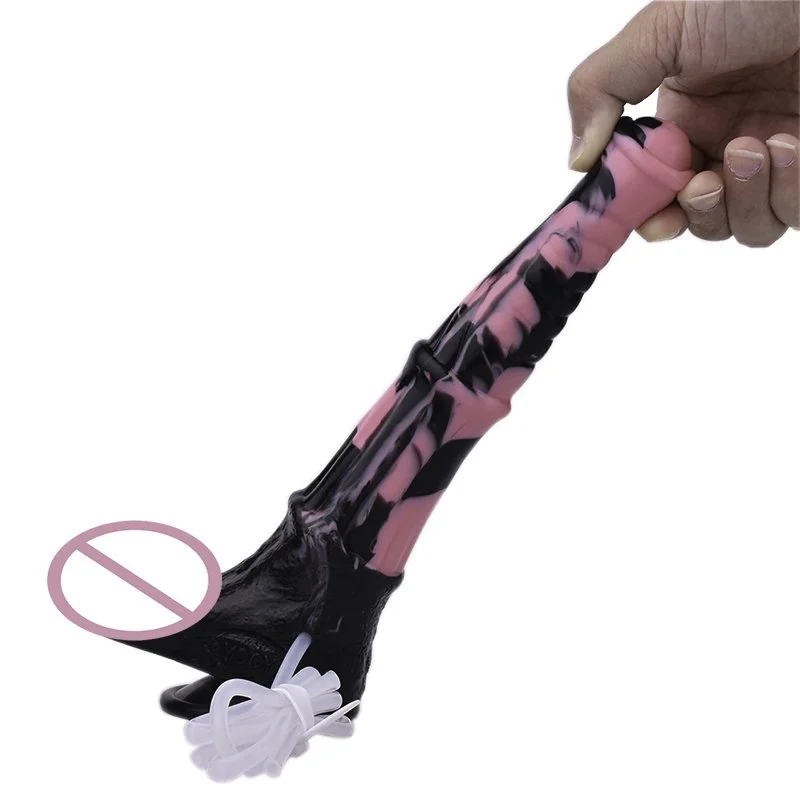 Silicone Sex Toys Dildo Animals Squirting Horse Dildo for Women G-spot Dildo Length Thirty Five cm
