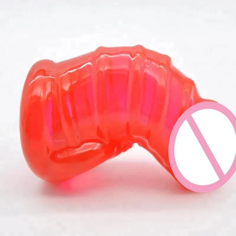 Soft Cock Sleeve Male Sex Toy Penis Sleeve TPR Chastity Cage