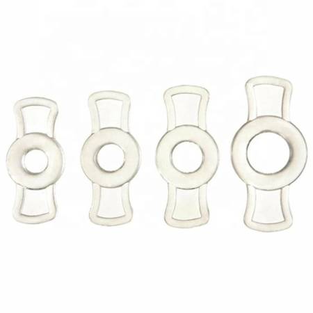 Transparent 4pcs TPE Silicone Cock Ring Set for Men Adult Sex Products for Delay Ejaculation