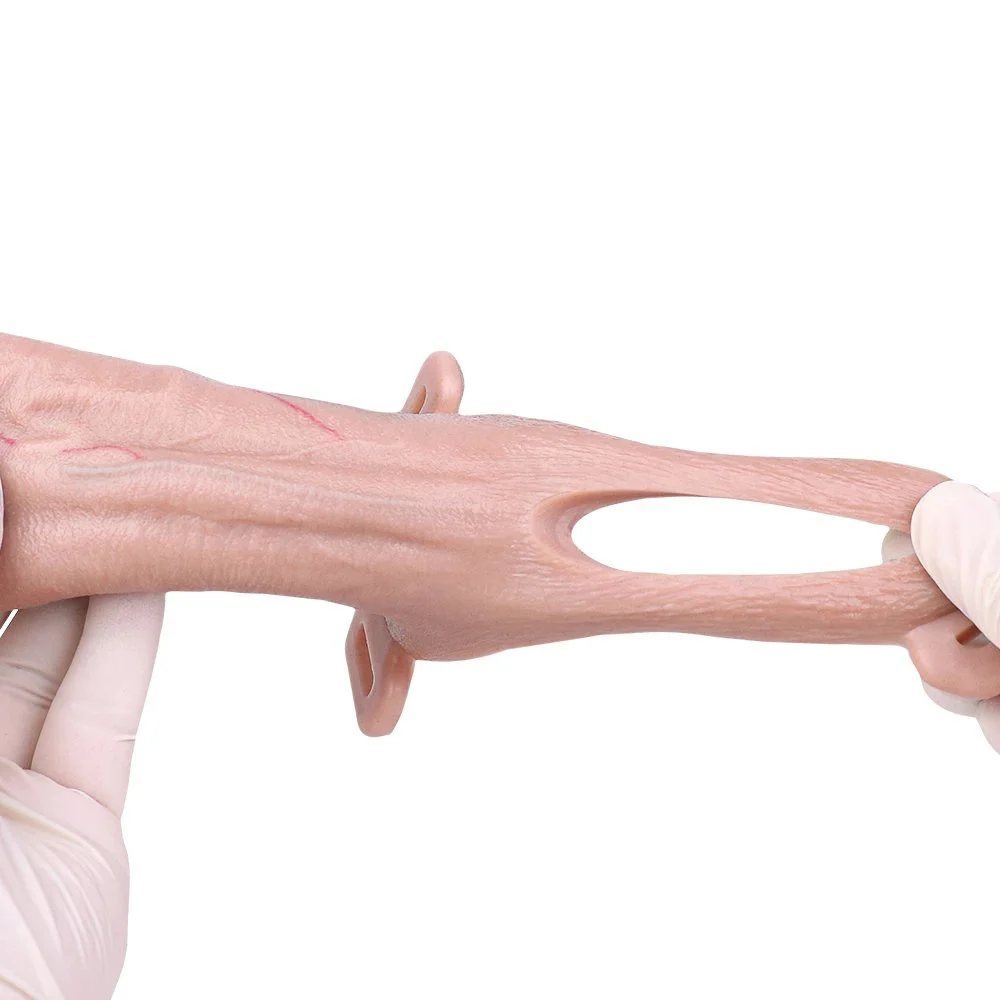 Penis Sleeve Extender Enlarger Hollow Realistic Dildo with Strap on Belt Cock Ring Penis Pump Male Sex Toys for Men Couples