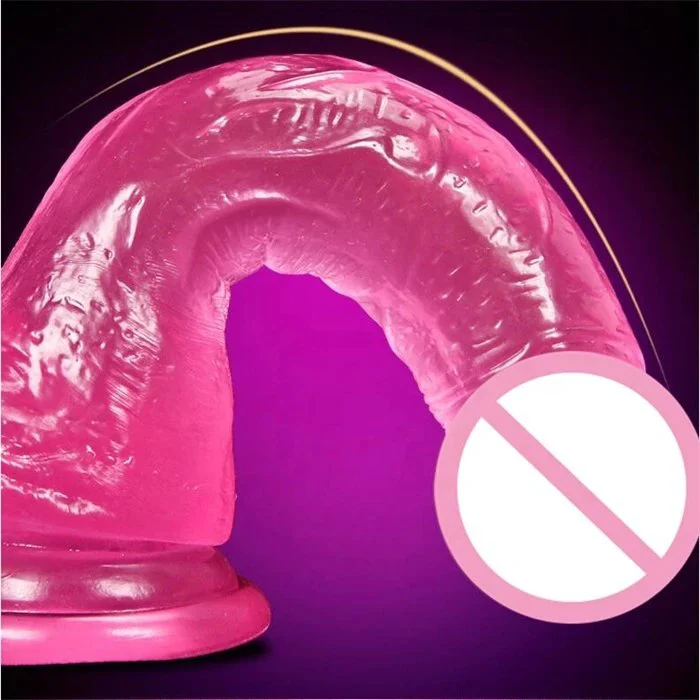 Small TPE & Silicone G-Spot Stimulation Dildo Sex Toy for Adult Women PVC Adult Product