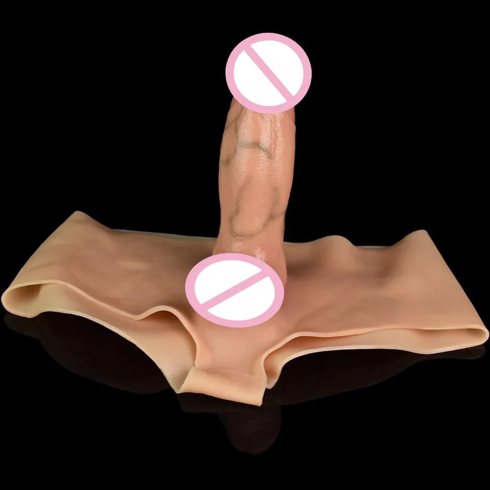 Realistic Penis Form Strap-on Liquid Silicone Penis Pants Ultra Realistic Penis Pants Sex Toys for Women Toys