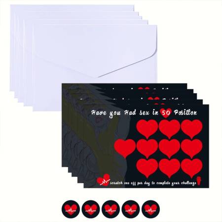 100 Couple Position Challenges Poster Adult Love Game Sex Positions Scratch Off Poster