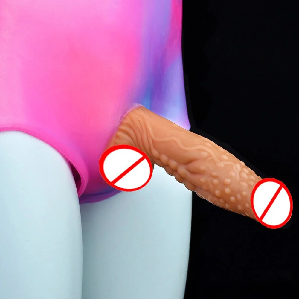 Silicone Pants with Monster Dildo Artificial Penis Size Women's Wear Pants Sex Liquid Silicone Penis Dido for Lesbian