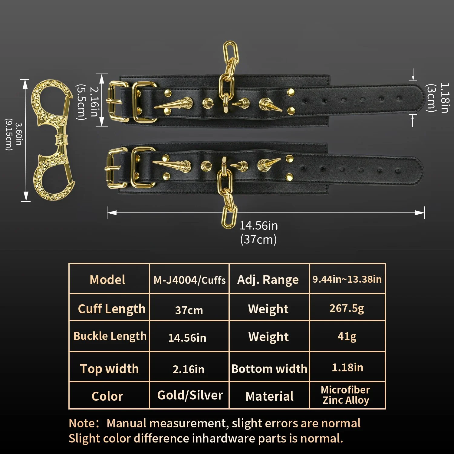 Leather Restraints for Adults Experience Cutting-Edge Stimulation and the Thrill of Confinement Available in 2 Colors