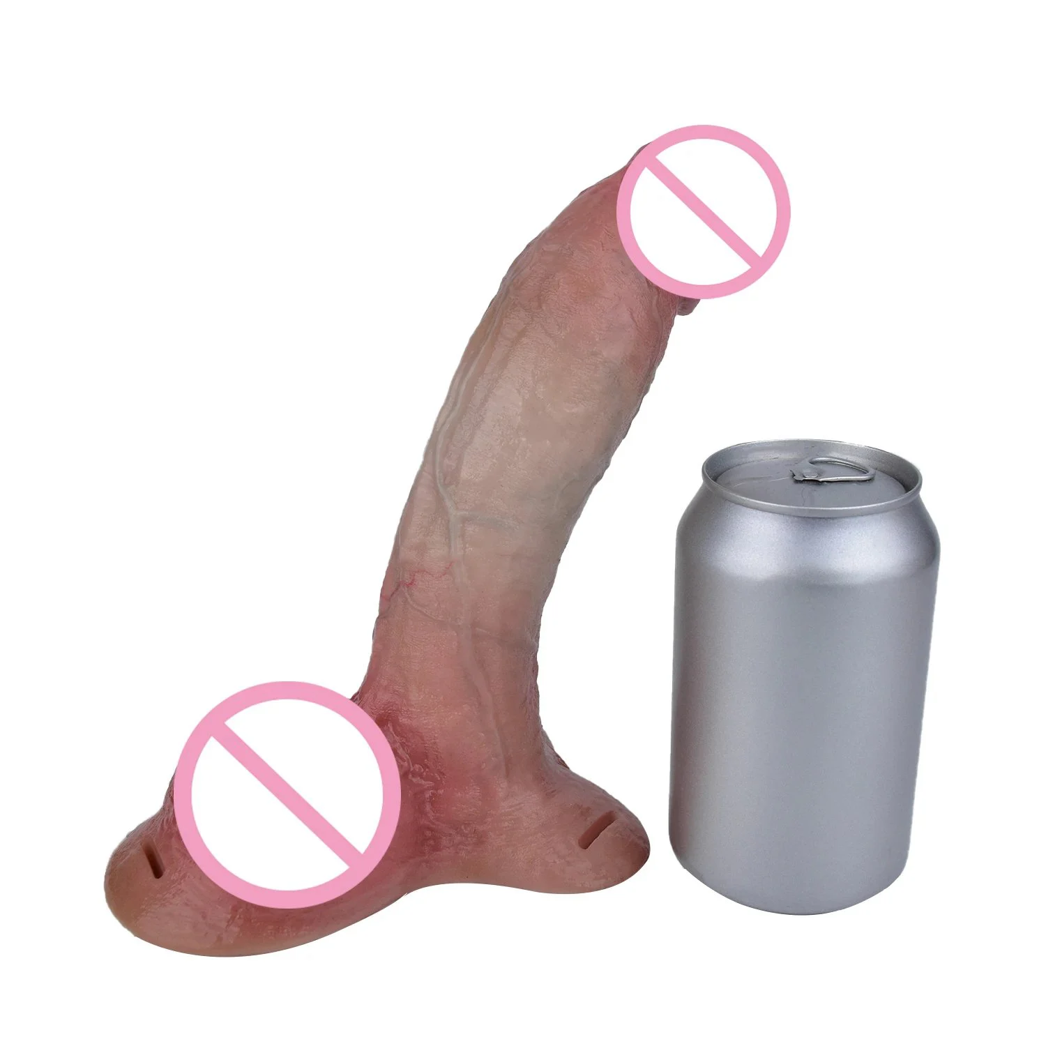 S M Sizes Ultra Realistic Double Layer Dildo for Women Lifelike Anal Plug with Adjustable Belt Lesbian Toy
