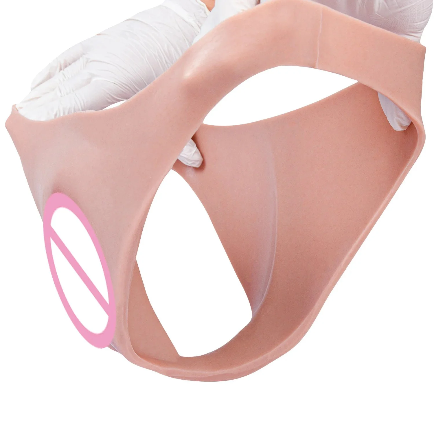 Silicone Men's Hiding Gaff Cross-Dressing Underwear Wearable Penetratable Vagina Panty Thongs Men's Briefs Sex Toys Sissy