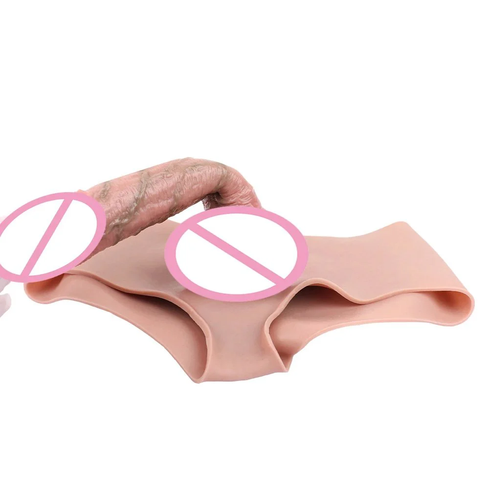 Skin Friendly Hollow Silicone Realistic Strapon Dildo Panties Sex Toys for Women Men Penis Pants