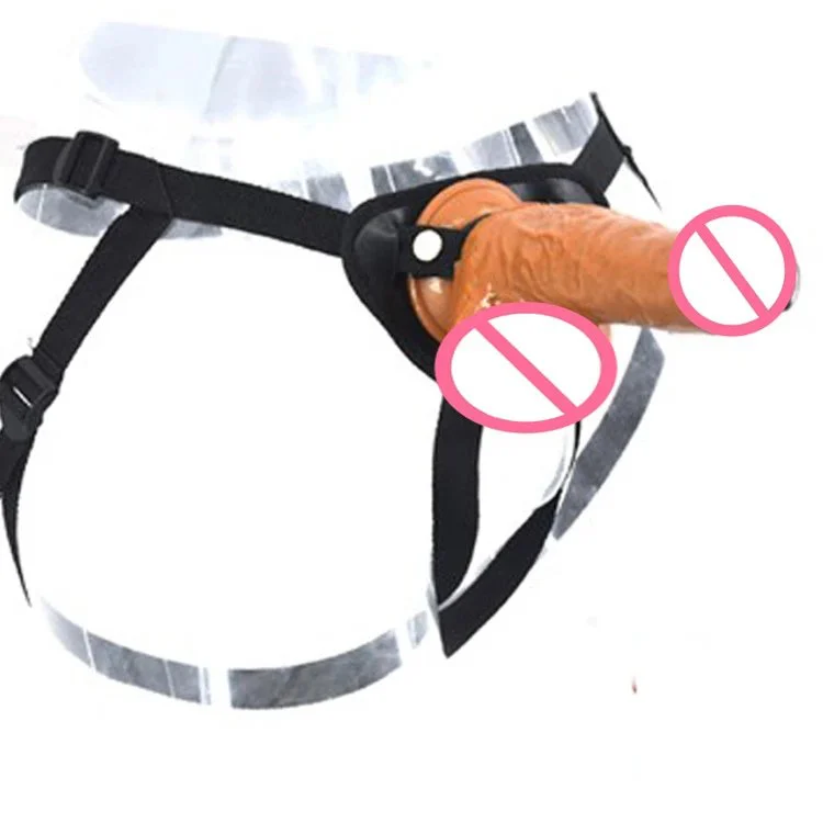 23.5cm Lesbian Sex Toy Dildo with Belt Strap on Dildo Ladies Dress Artificial Penis with Belt Strapon Dildo for Lesbian