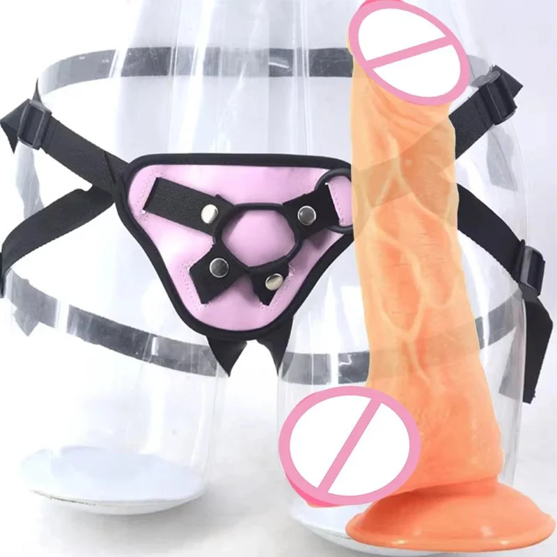 7.48-inch Wearable Simulated Penis Sex Toy Made of Medical-Grade Silicone, Suitable for Female Couples