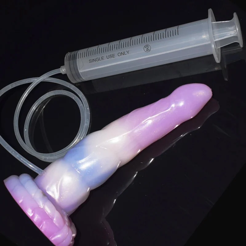Monster Series Squirting Dildo Fantastic Ejaculation Dildo for Women Gorgeous Jello Sex Toy Sex Tool Flexible