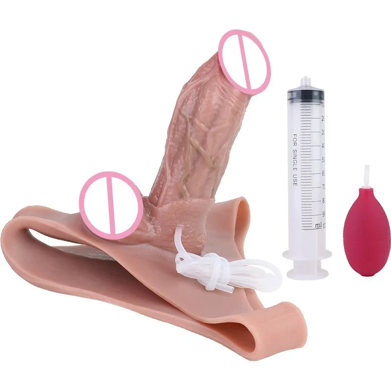 Squirting Pants for Couples to Increase the Interest of Sex Toys Can Simulate the Squirting of the Phallus Leather Pants