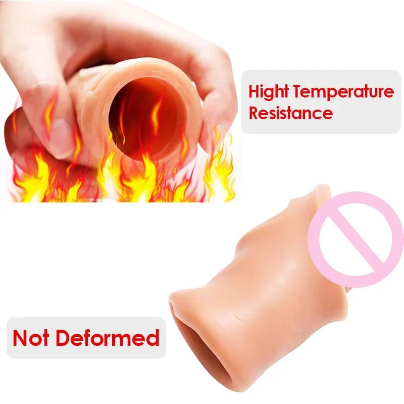 Long Term Delayed Penile Erection Enlargement Reusable Latex Condoms Vibrator with Multi-Speed Vibration Sex Toys