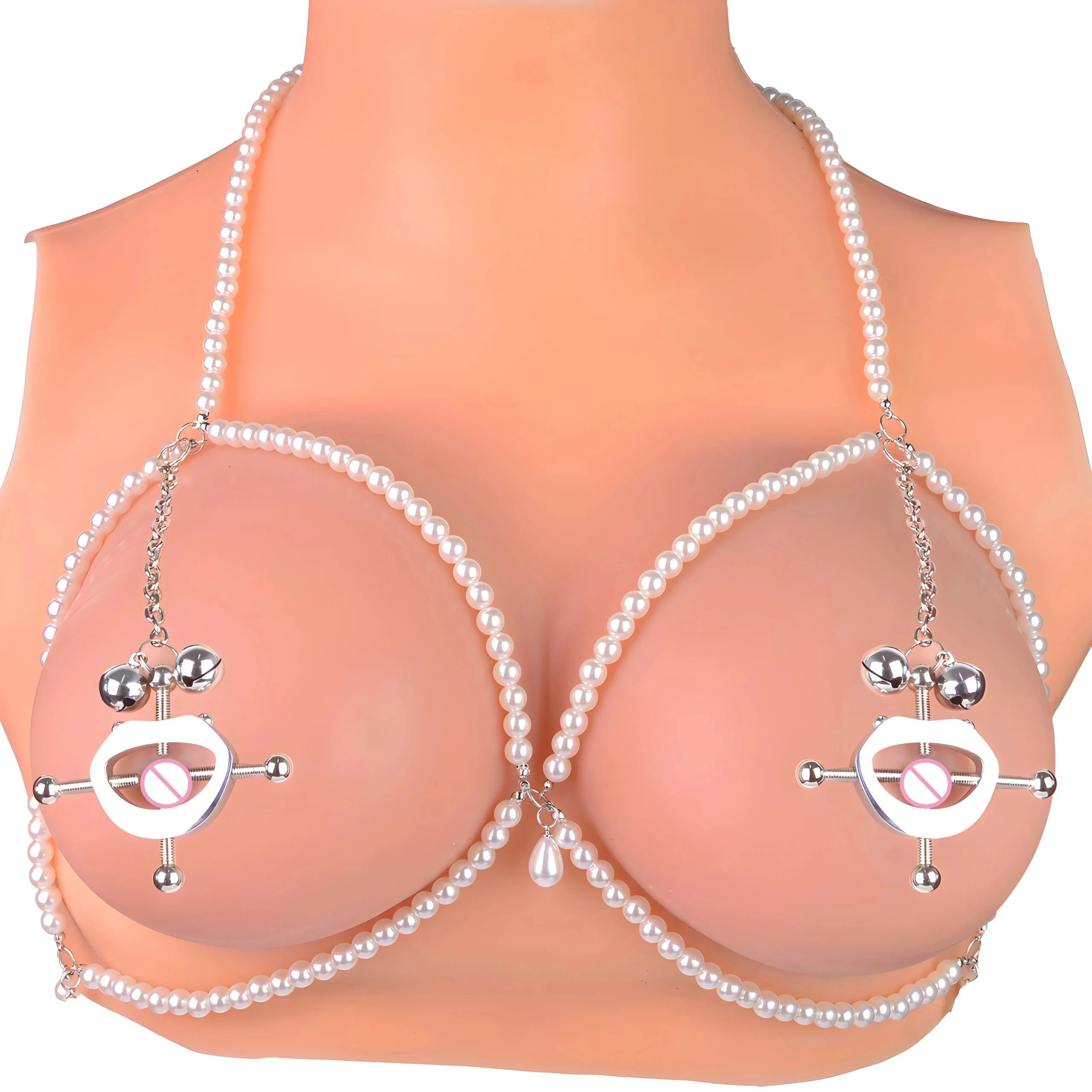 Stainless Steel Nipple Clip Chest Ornament Erotic BDSM Sex Toy Brutal Bondage Restraint Unisex Metal Chain Nipple Clamps