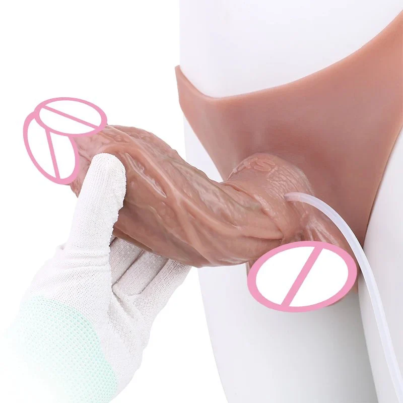 Squirting Pants for Couples to Increase the Interest of Sex Toys Can Simulate the Squirting of the Phallus Leather Pants