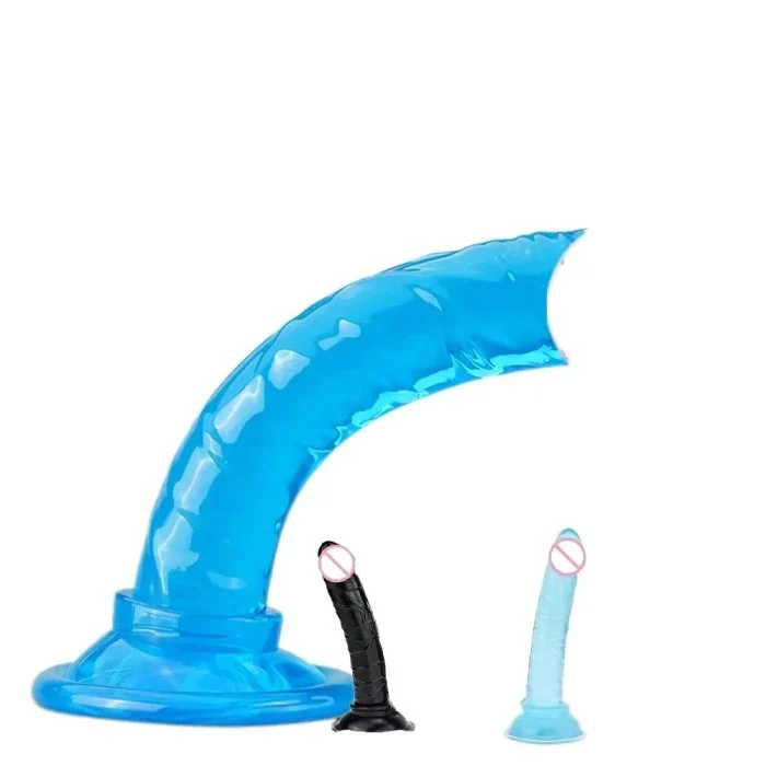 Small TPE & Silicone G-Spot Stimulation Dildo Sex Toy for Adult Women PVC Adult Product