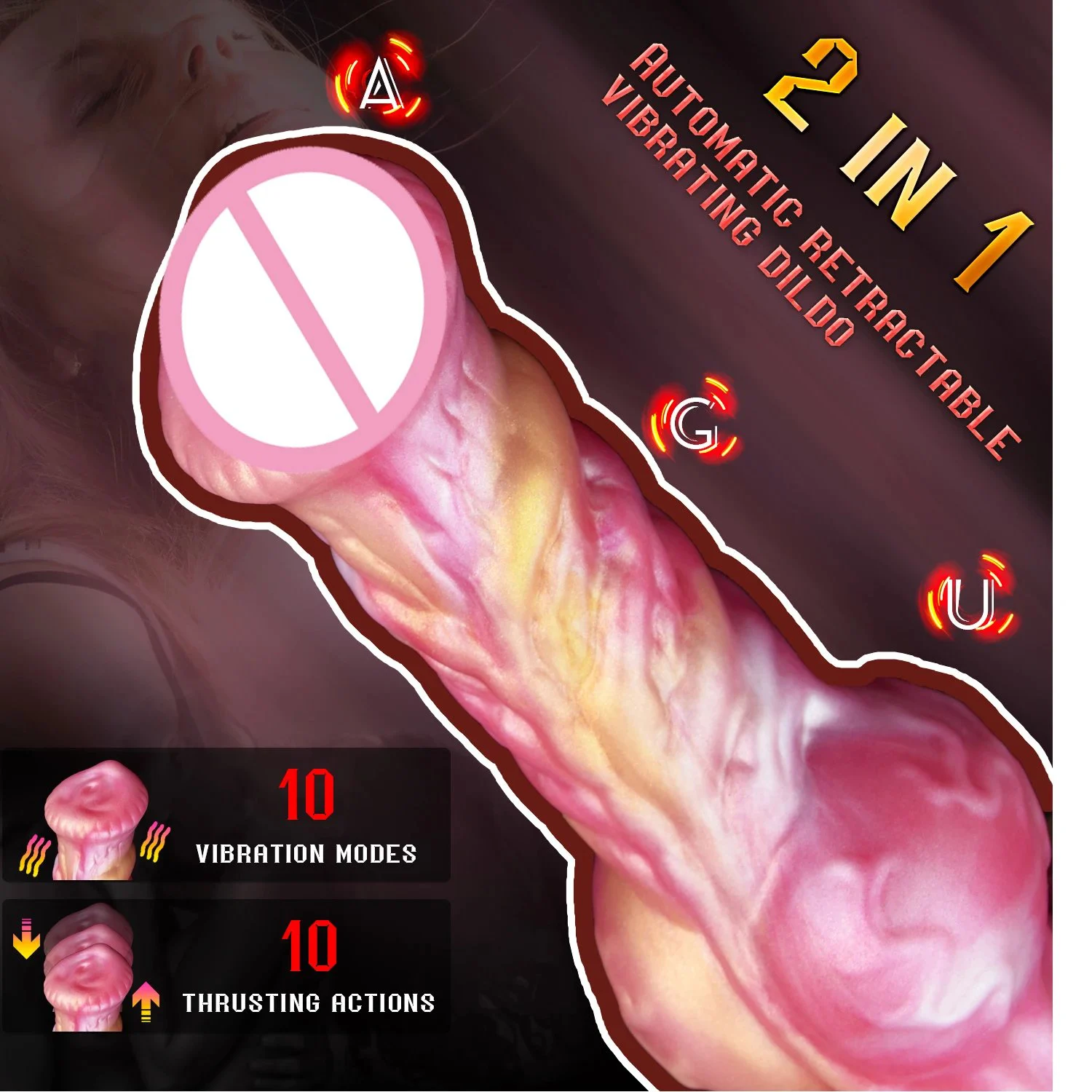 New Style Thrusting Dildo Vibrator Sex Toy Remote Control Vibrator for Clitoral G-spot Fantasy Wolf Dildos With10 Vibrating