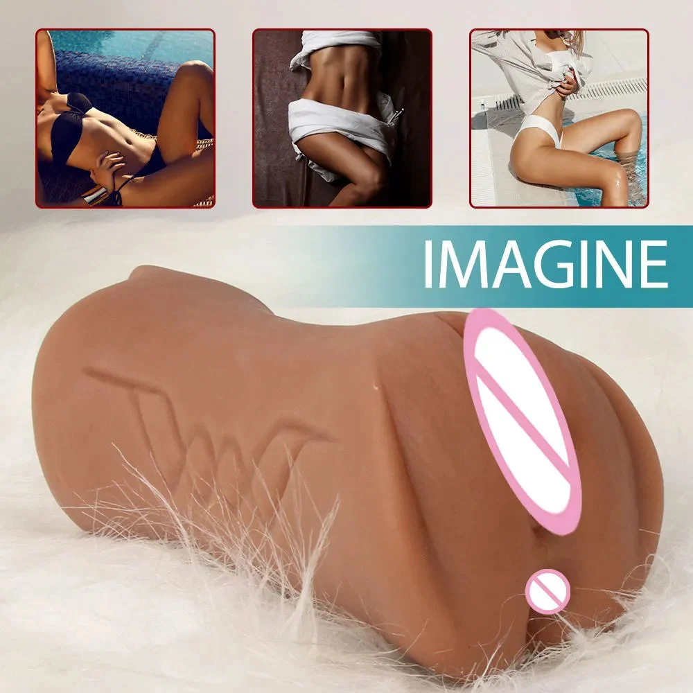 3 in 1 Men Masturbator Sex Toy Male Vagina Anal Sex Masturbator Tool Men Plastic Rubber Vagina