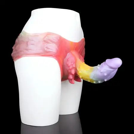 Strap on Fantasy Dildo Harness Lesbian Sex Toy Hollow Dildo Panties Harness Strapless Wearable Dildos Sex Toys for Couples Women