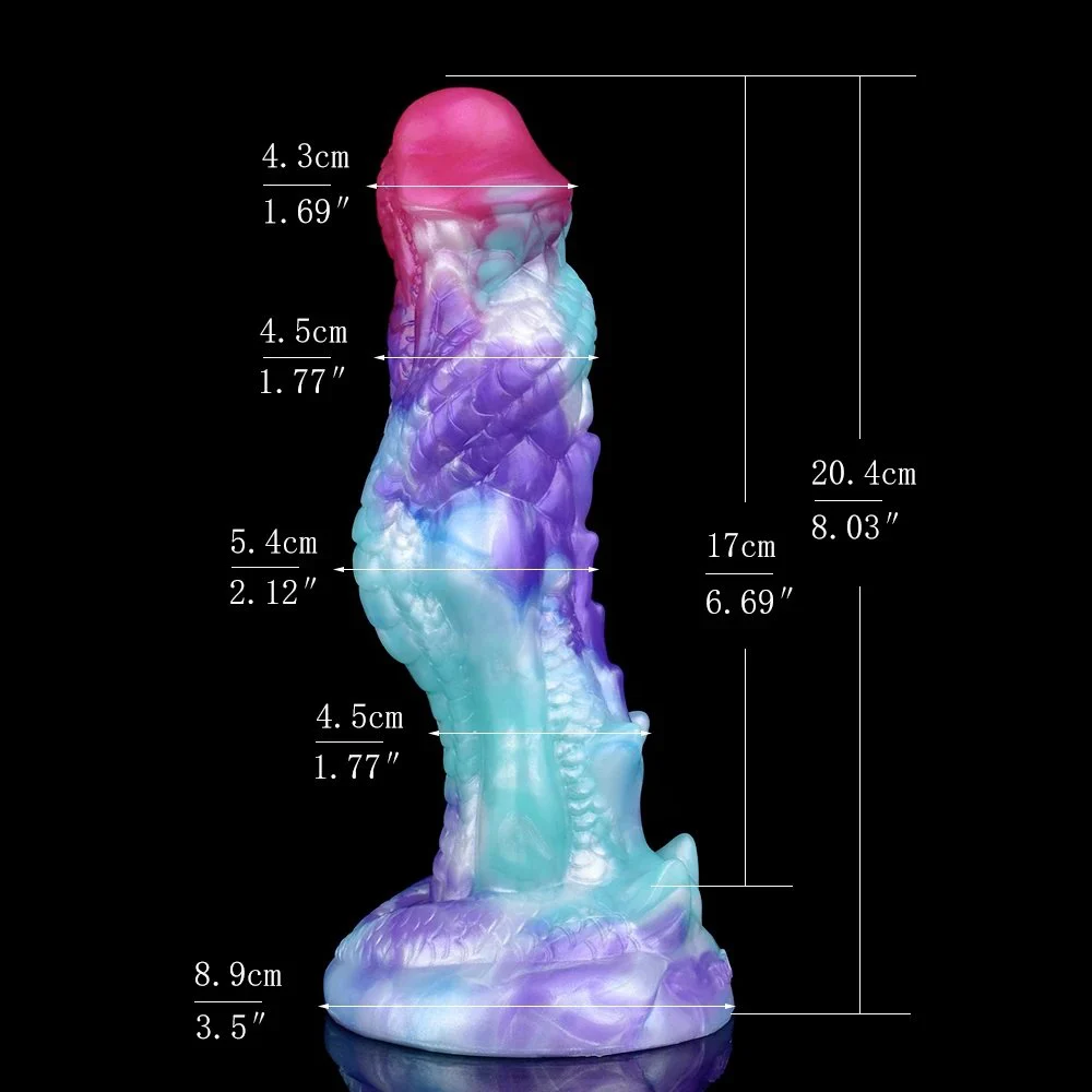 New alien Dildo Ice Dragon Monster Dildo Dog Knot Fantastic Monster Sex Toy Big Animal Dildo Fantasy Anal Plug