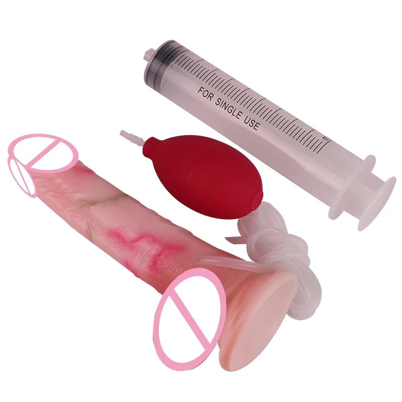 New Series Huge Realistic Squirting Dildo Inflatable Squirting Dildo With Suction Cup for Female Masturbator
