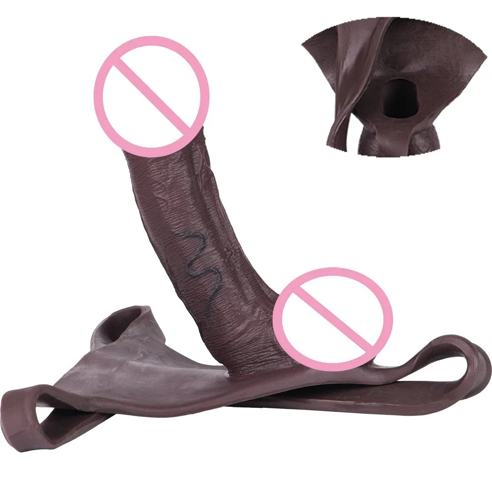 Triangle Soft Silicone Penis Pants for Men Realistic Wearable Dildo Underwear, Sexy Fitted Male Enhancement